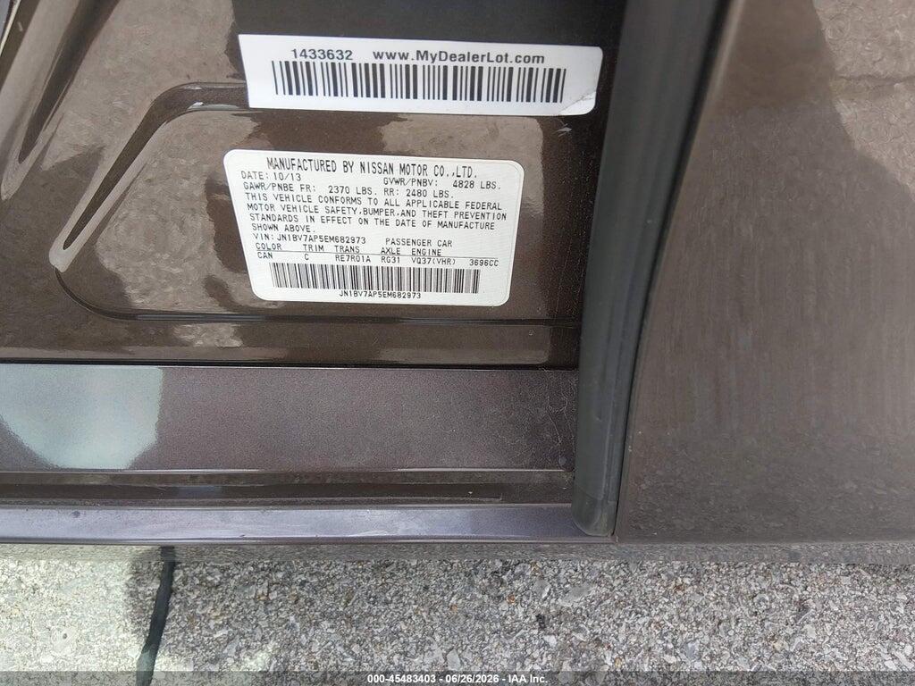 JN1BV7AP5EM682973 2014 INFINITI Q50 photo no. 9