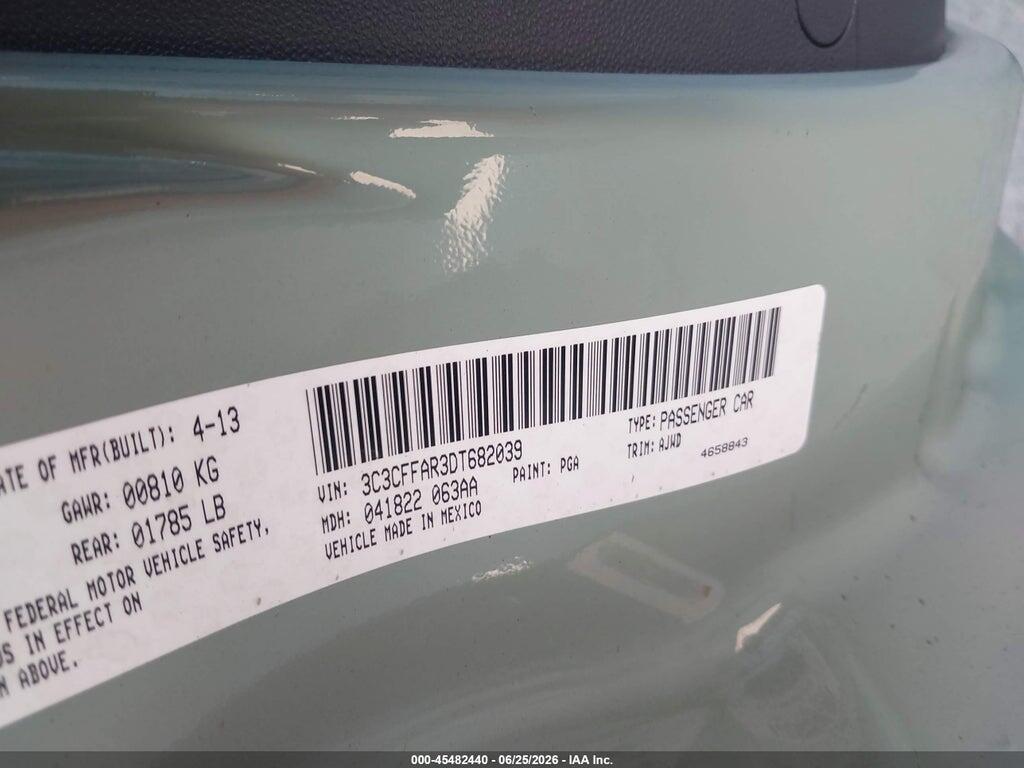 3C3CFFAR3DT682039 2013 FIAT 500 photo no. 9