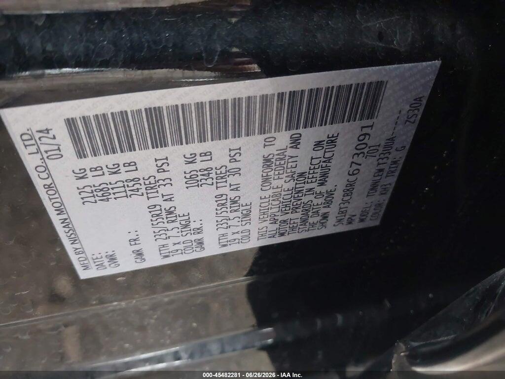 5N1BT3CB8RC673091 2024 NISSAN ROGUE photo no. 9