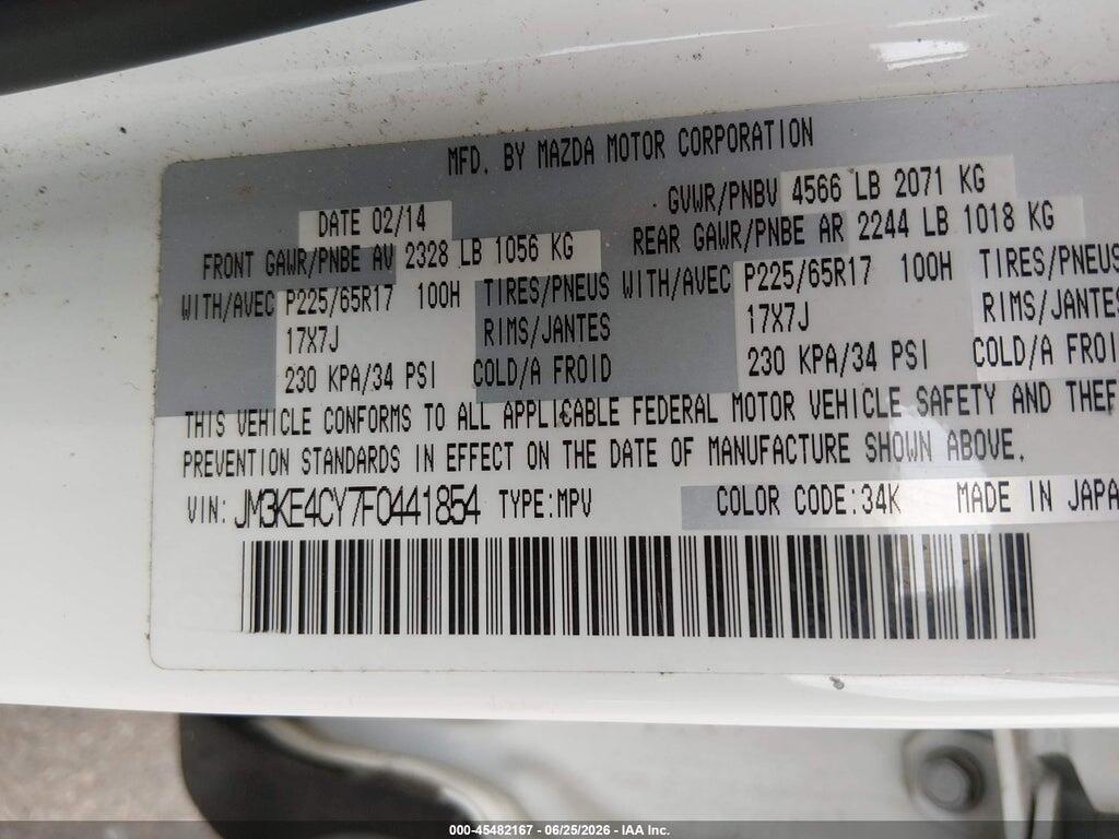 JM3KE4CY7F0441854 2015 MAZDA CX-5 photo no. 9