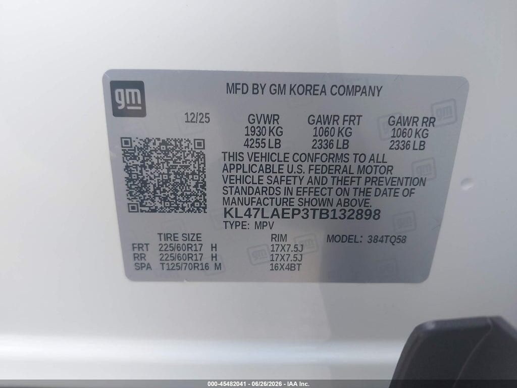 KL47LAEP3TB132898 2026 BUICK ENVISTA photo no. 9