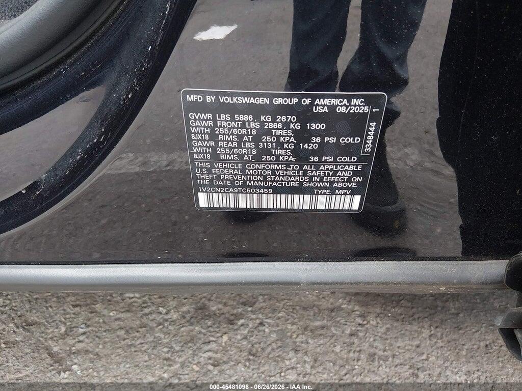 1V2CN2CA9TC503459 2026 VOLKSWAGEN ATLAS photo no. 9