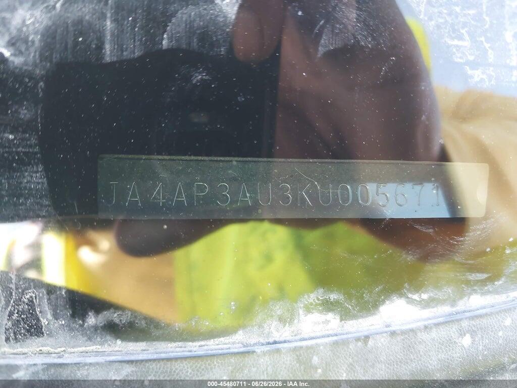 JA4AP3AU3KU005671 2019 MITSUBISHI OUTLANDER SPORT photo no. 9