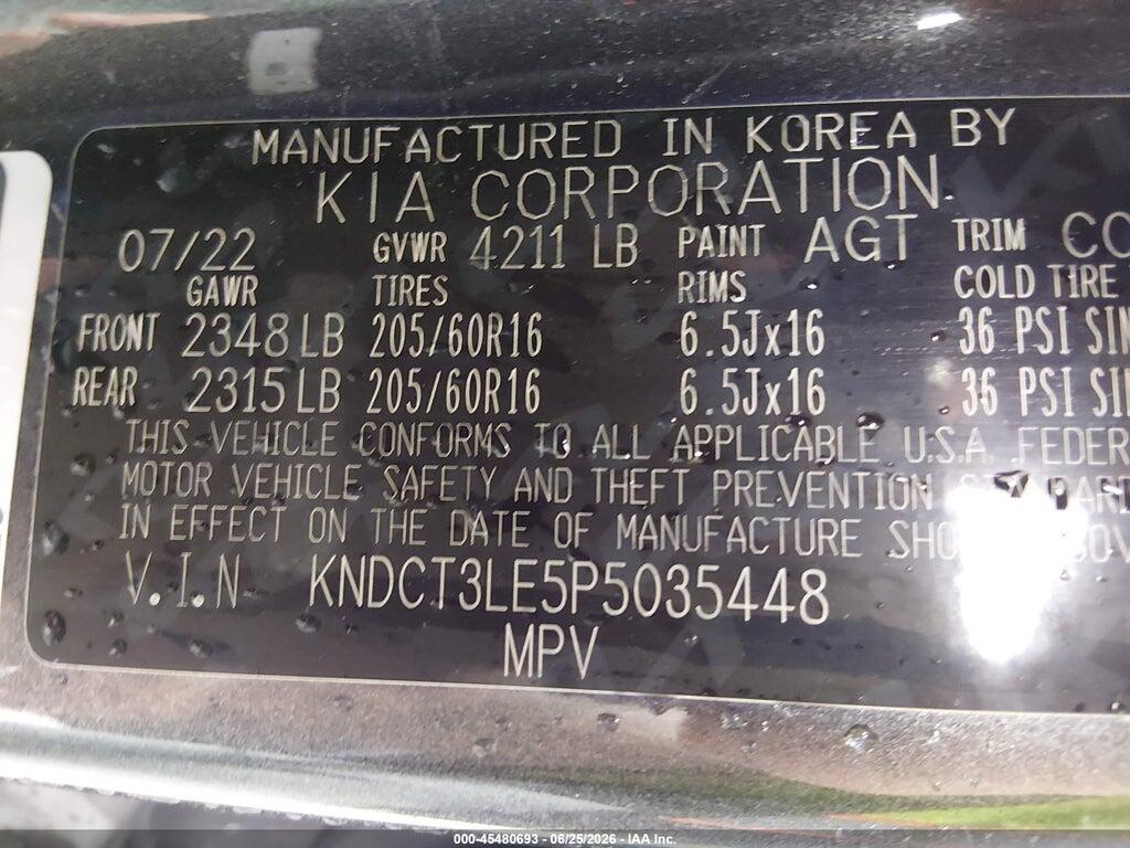 KNDCT3LE5P5035448 2023 KIA NIRO photo no. 9