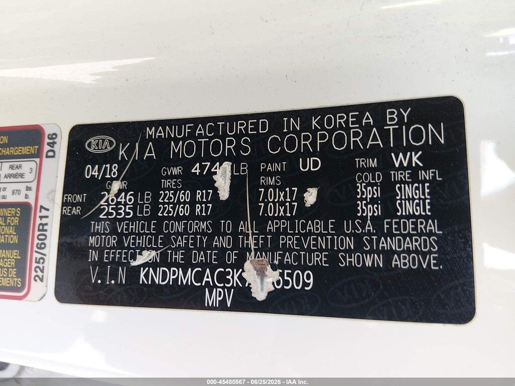 KNDPMCAC3K7506509 2019 KIA SPORTAGE photo no. 9