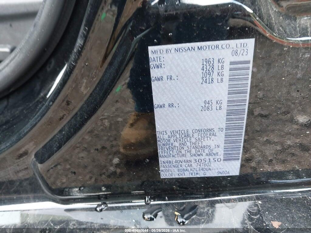 1N4BL4DV4RN305150 2024 NISSAN ALTIMA photo no. 9