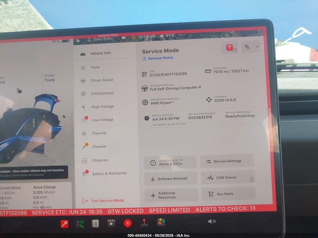 5YJ3E1EA5TF132599 2026 TESLA MODEL 3 photo no. 7