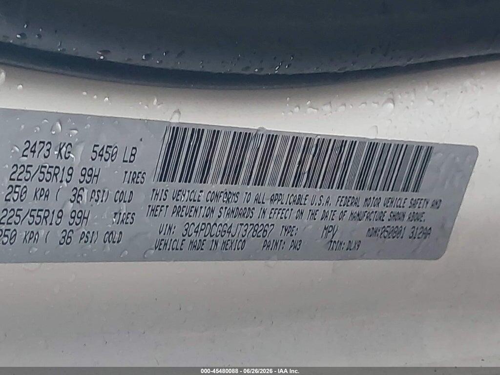 3C4PDCGG4JT378267 2018 DODGE JOURNEY photo no. 9