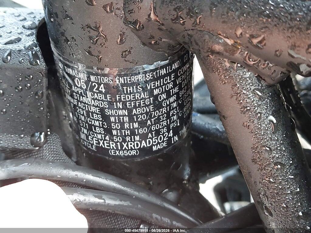 ML5EXER1XRDAD5024 2024 KAWASAKI EX650 photo no. 10