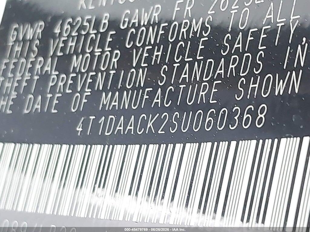 4T1DAACK2SU060368 2025 TOYOTA CAMRY photo no. 9