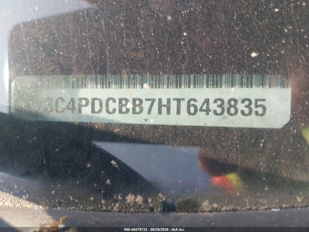 3C4PDCBB7HT643835 2017 DODGE JOURNEY photo no. 9