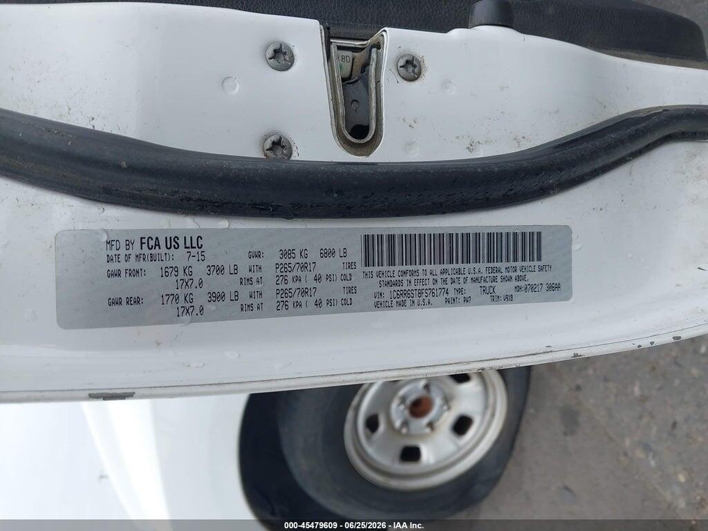 1C6RR6ST8FS761774 2015 RAM 1500 photo no. 9