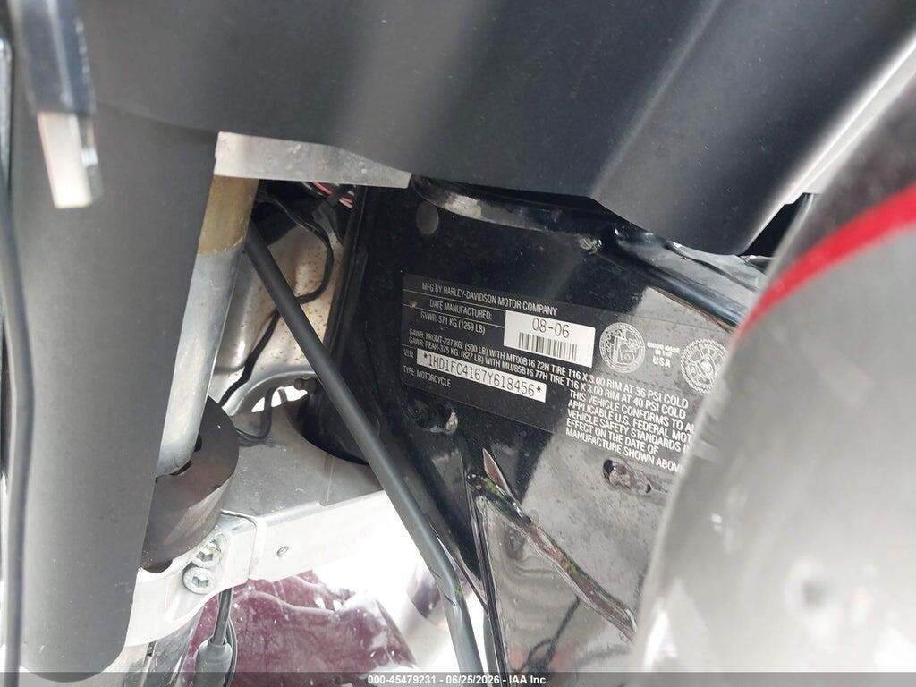 1HD1FC4167Y618456 2007 HARLEY-DAVIDSON FLHTCUI photo no. 10