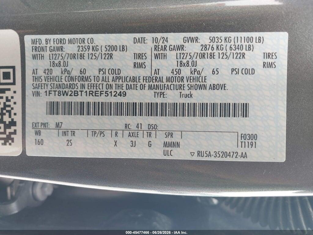 1FT8W2BT1REF51249 2024 FORD F-250 photo no. 9