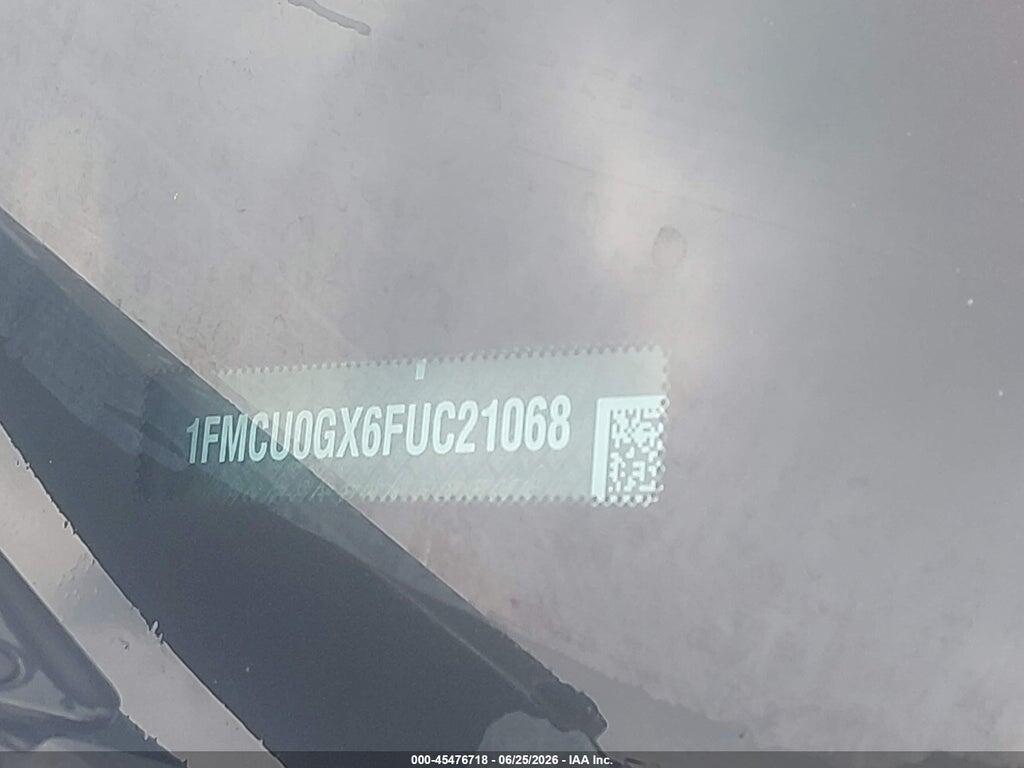 1FMCU0GX6FUC21068 2015 FORD ESCAPE photo no. 9
