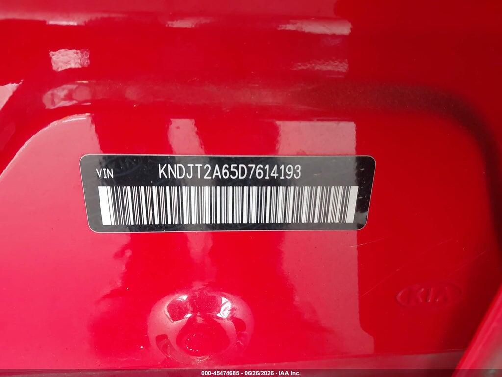 KNDJT2A65D7614193 2013 KIA SOUL photo no. 9