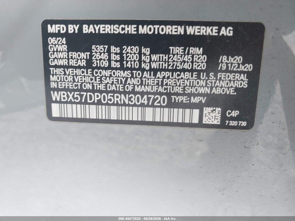 WBX57DP05RN304720 2024 BMW X3 photo no. 9