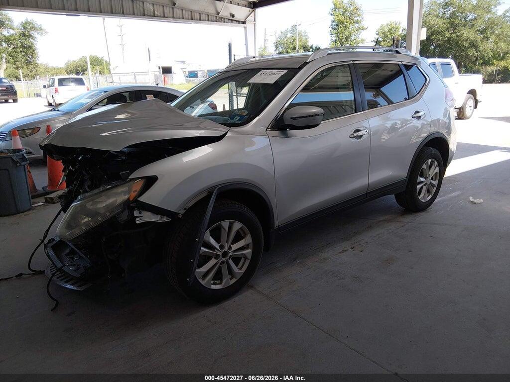 KNMAT2MV5GP598150 2016 NISSAN ROGUE photo no. 2