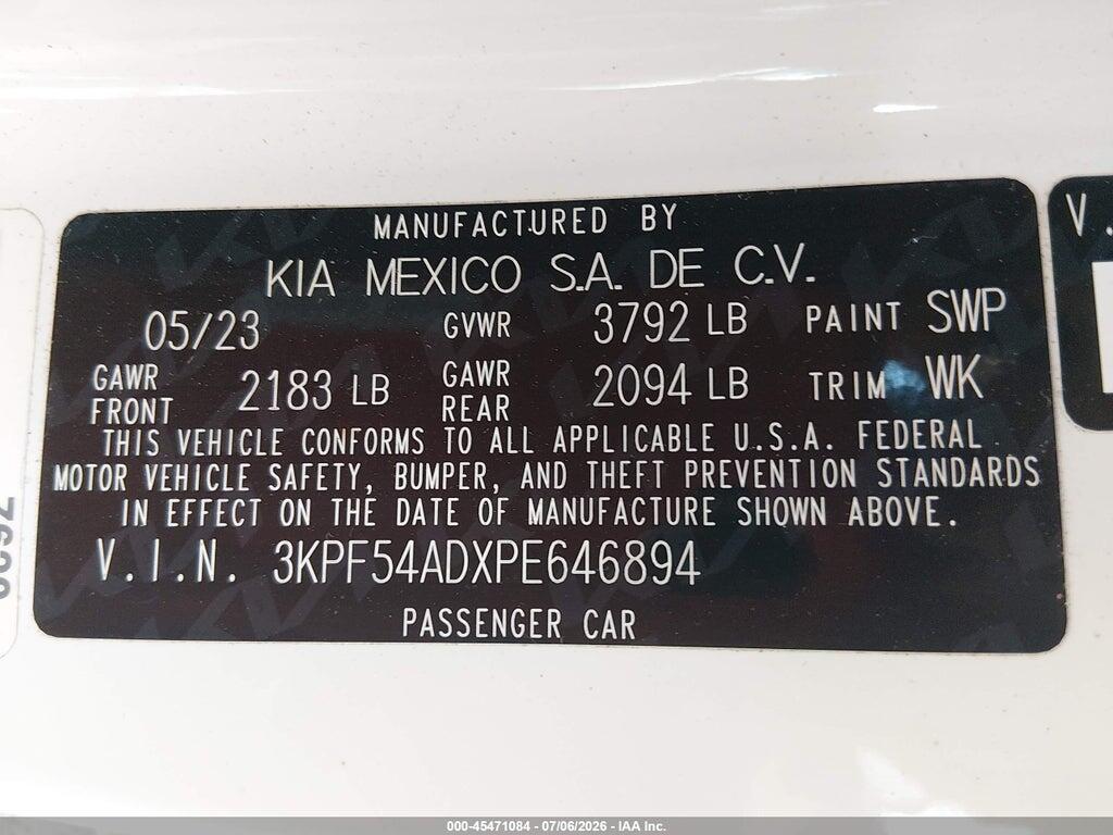 3KPF54ADXPE646894 2023 KIA FORTE photo no. 9