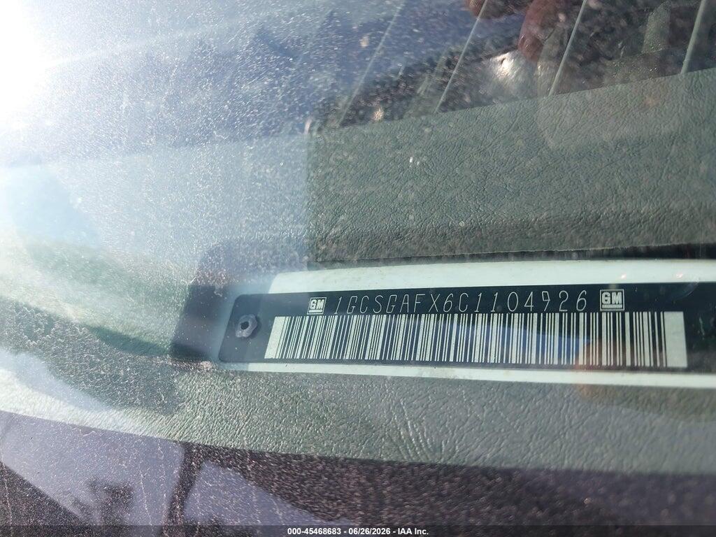 1GCSGAFX6C1104926 2012 CHEVROLET EXPRESS 1500 photo no. 9