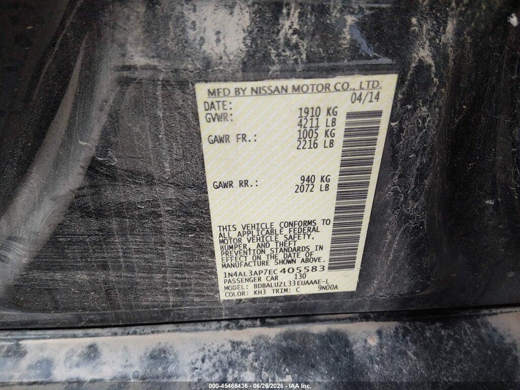 1N4AL3AP7EC405583 2014 NISSAN ALTIMA photo no. 9