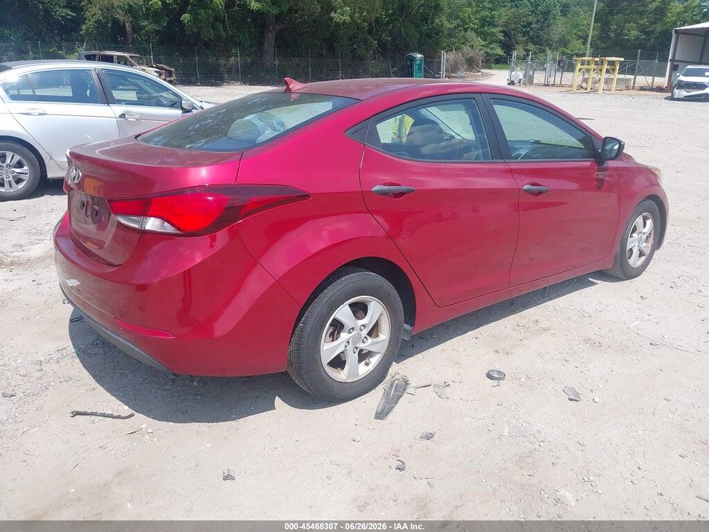 5NPDH4AEXFH633340 2015 HYUNDAI ELANTRA photo no. 4