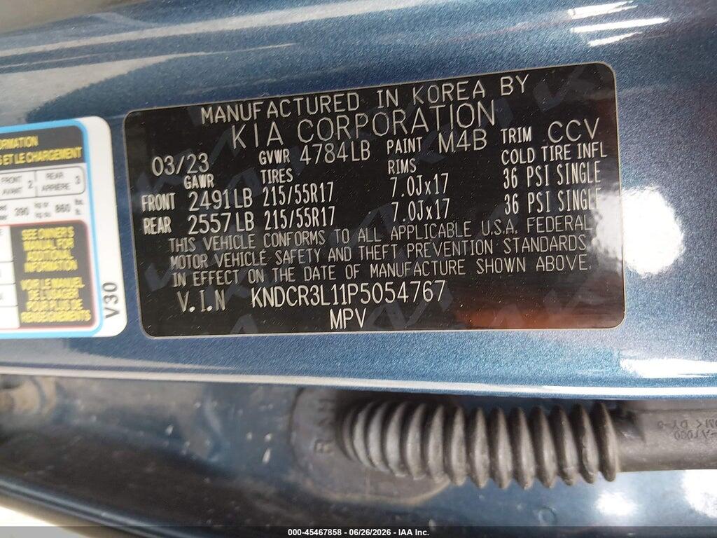 KNDCR3L11P5054767 2023 KIA NIRO EV photo no. 9