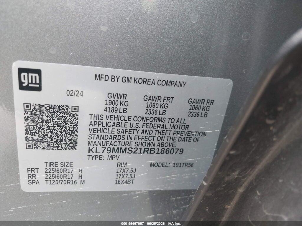 KL79MMS21RB186079 2024 CHEVROLET TRAILBLAZER photo no. 9