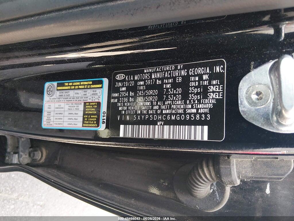5XYP5DHC6MG095833 2021 KIA TELLURIDE photo no. 9