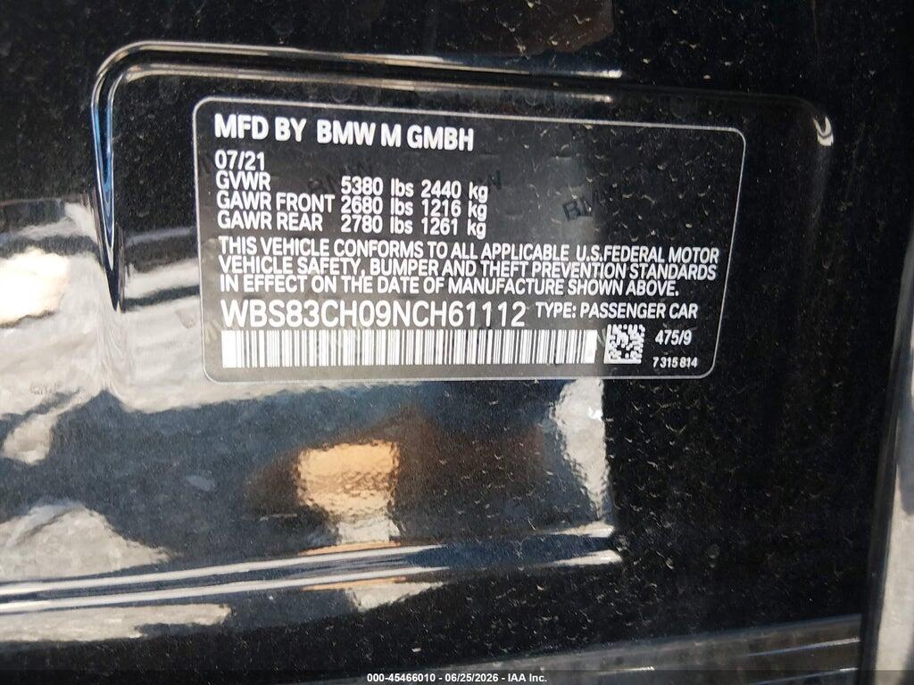 WBS83CH09NCH61112 2022 BMW M5 photo no. 9