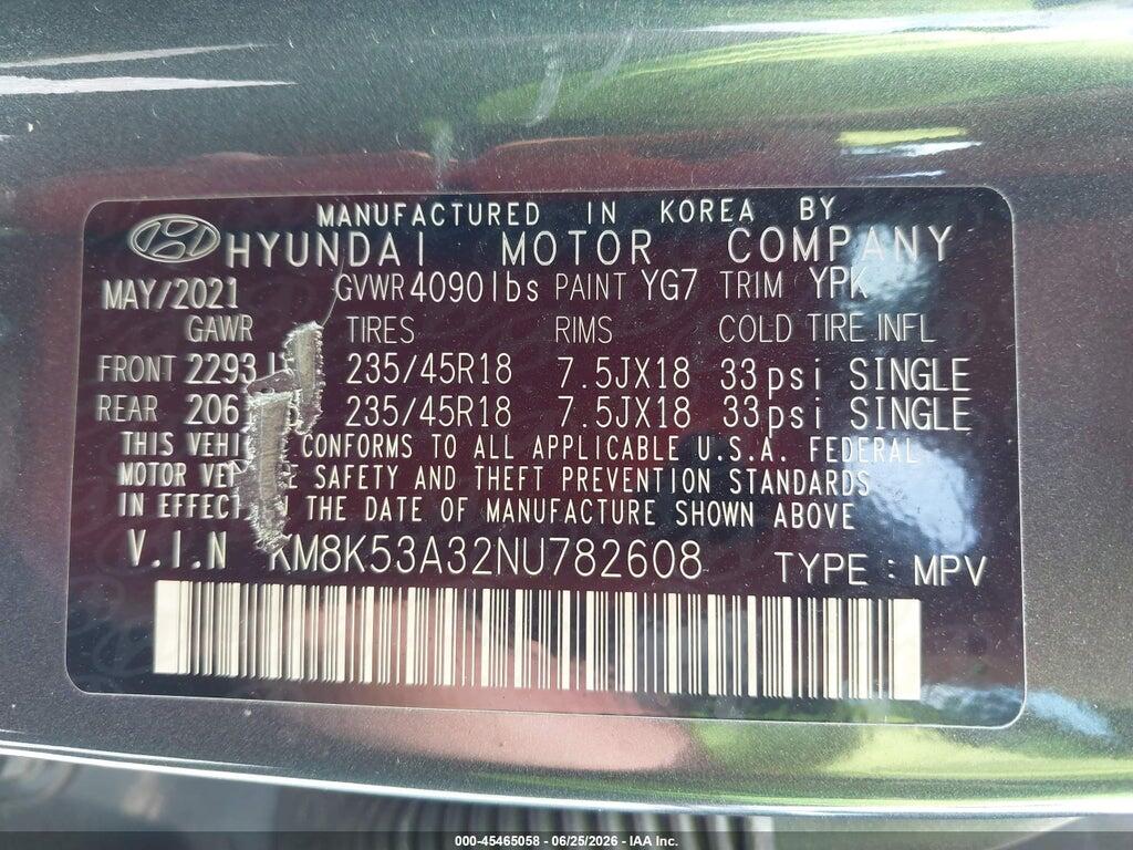 KM8K53A32NU782608 2022 HYUNDAI KONA photo no. 9