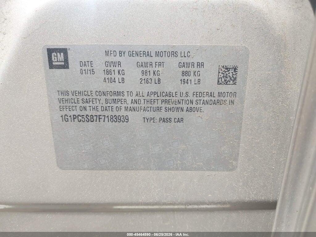 1G1PC5SB7F7183939 2015 CHEVROLET CRUZE photo no. 9