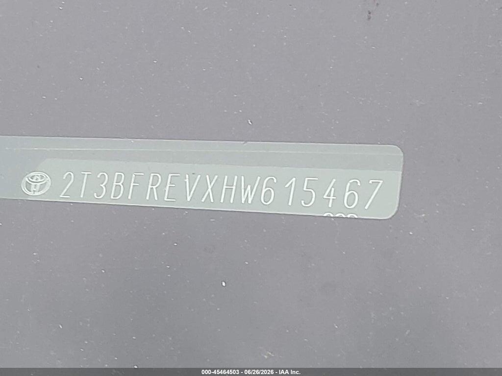 2T3BFREVXHW615467 2017 TOYOTA RAV4 photo no. 9