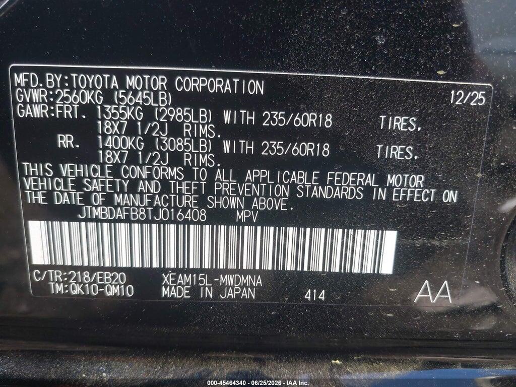JTMBDAFB8TJ016408 2026 TOYOTA BZ photo no. 9