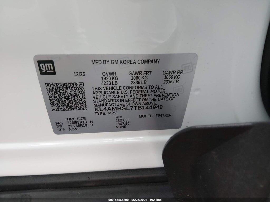KL4AMBSL7TB144949 2026 BUICK ENCORE GX photo no. 9