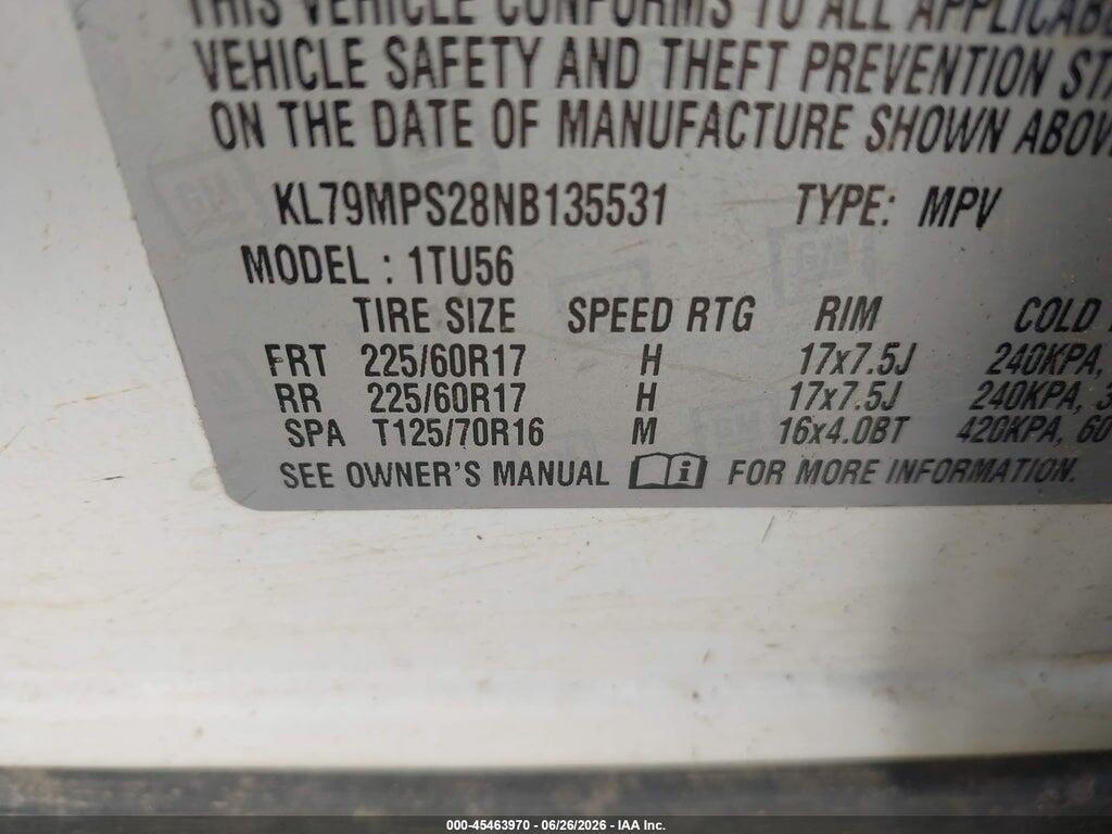 KL79MPS28NB135531 2022 CHEVROLET TRAILBLAZER photo no. 9