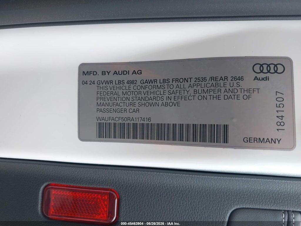 WAUFACF50RA117416 2024 AUDI A5 SPORTBACK photo no. 9