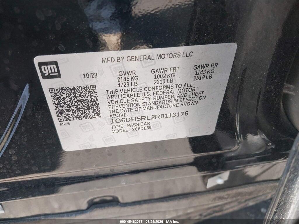 1G6DH5RL2R0113176 2024 CADILLAC CT4-V photo no. 9