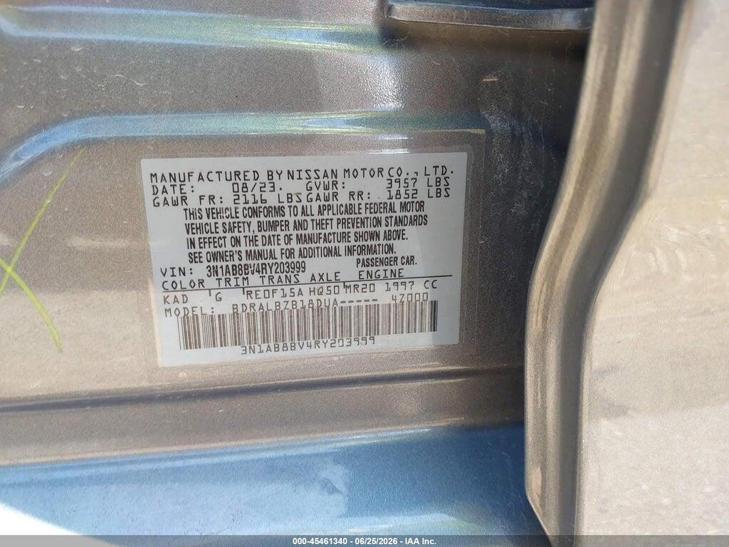 3N1AB8BV4RY203999 2024 NISSAN SENTRA photo no. 9