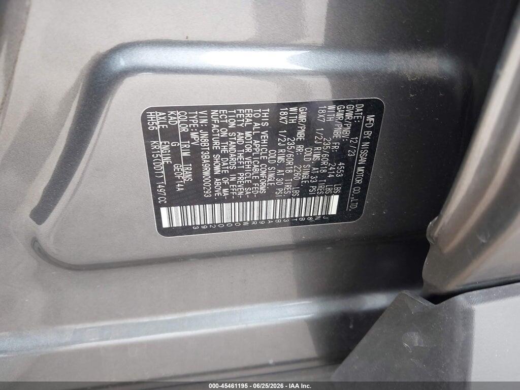 JN8BT3BA9RW000293 2024 NISSAN ROGUE photo no. 9