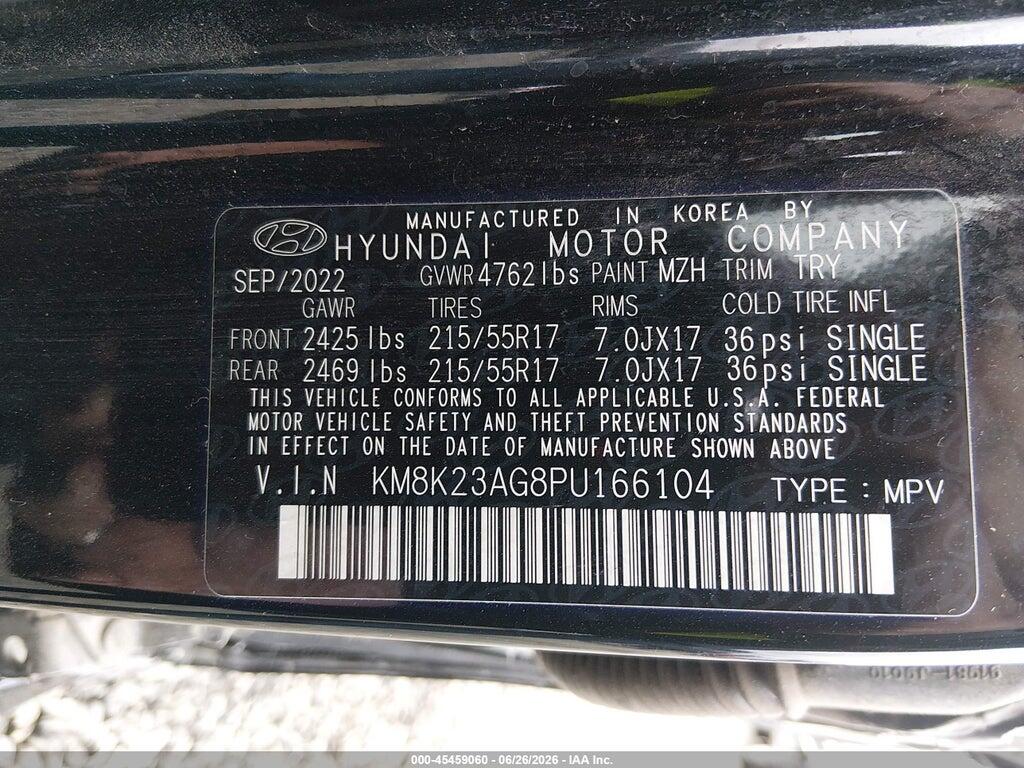 KM8K23AG8PU166104 2023 HYUNDAI KONA ELECTRIC photo no. 9