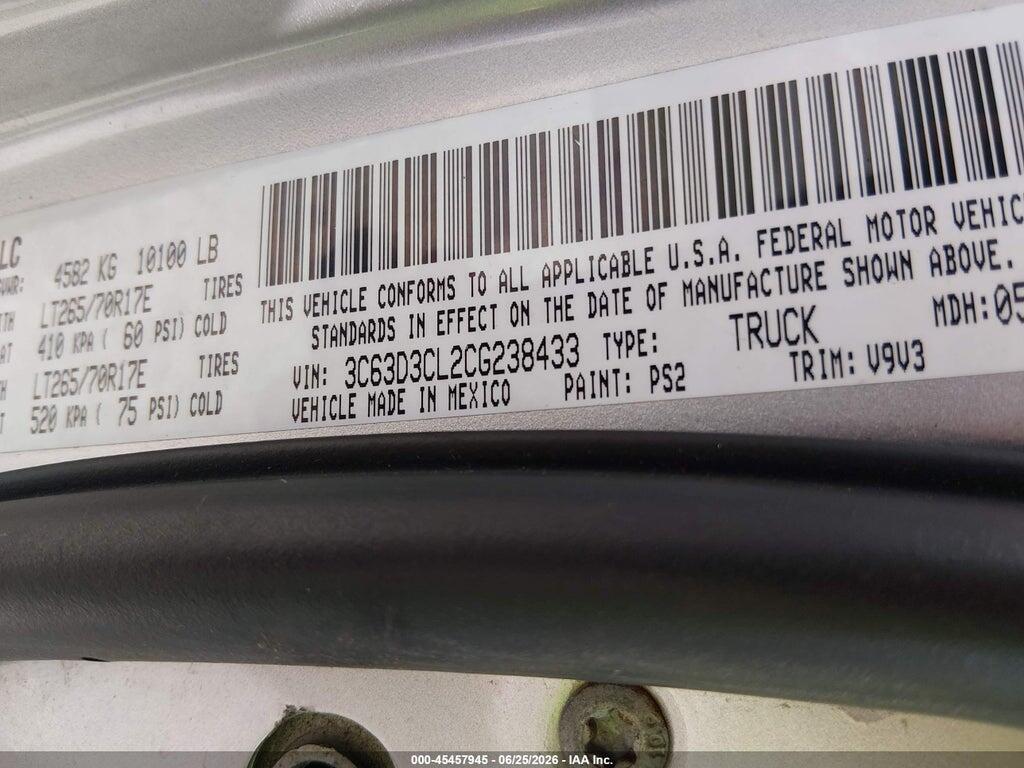 3C63D3CL2CG238433 2012 RAM 3500 photo no. 8