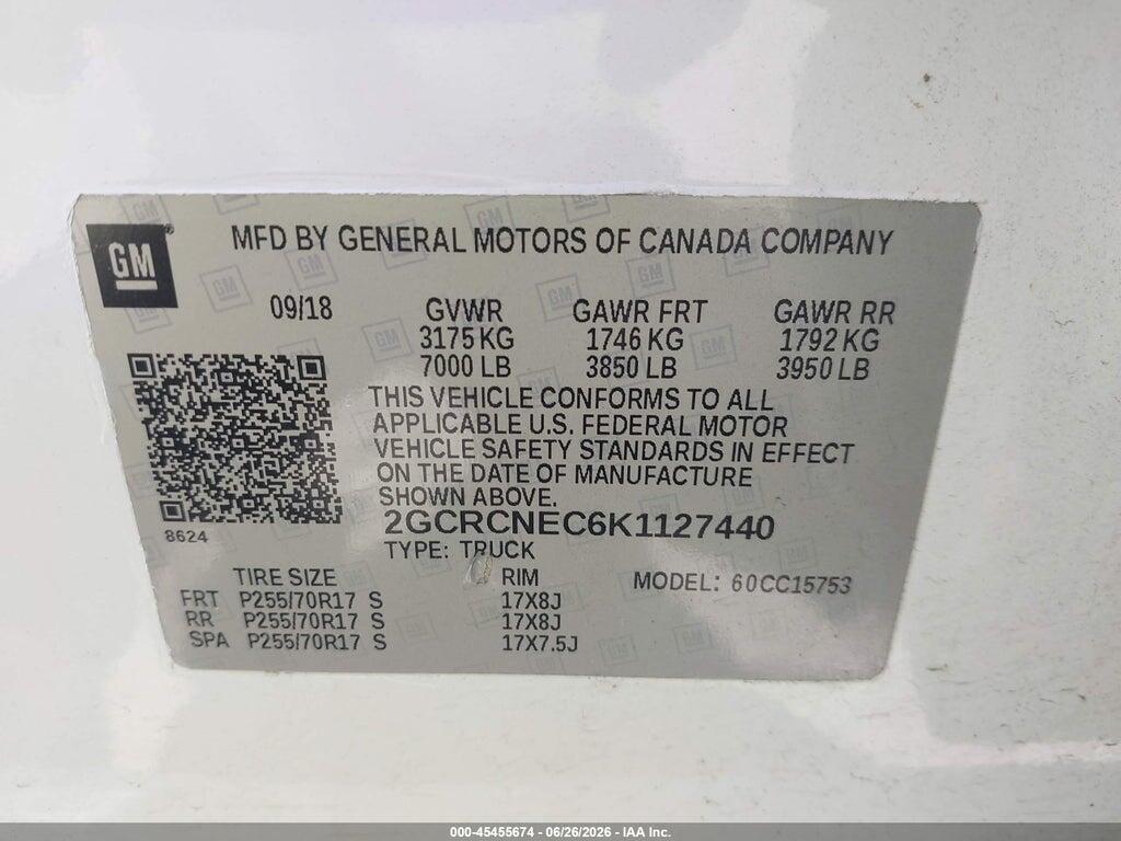 2GCRCNEC6K1127440 2019 CHEVROLET SILVERADO 1500 LD photo no. 9
