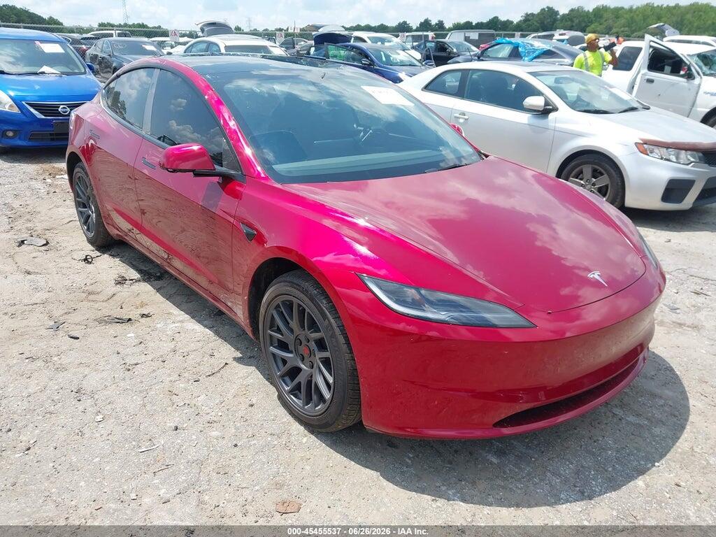 5YJ3E1EA4SF952395 2025 TESLA MODEL 3 photo no. 1