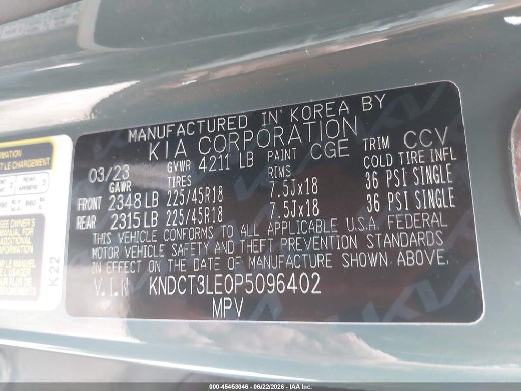 KNDCT3LE0P5096402 2023 KIA NIRO photo no. 9