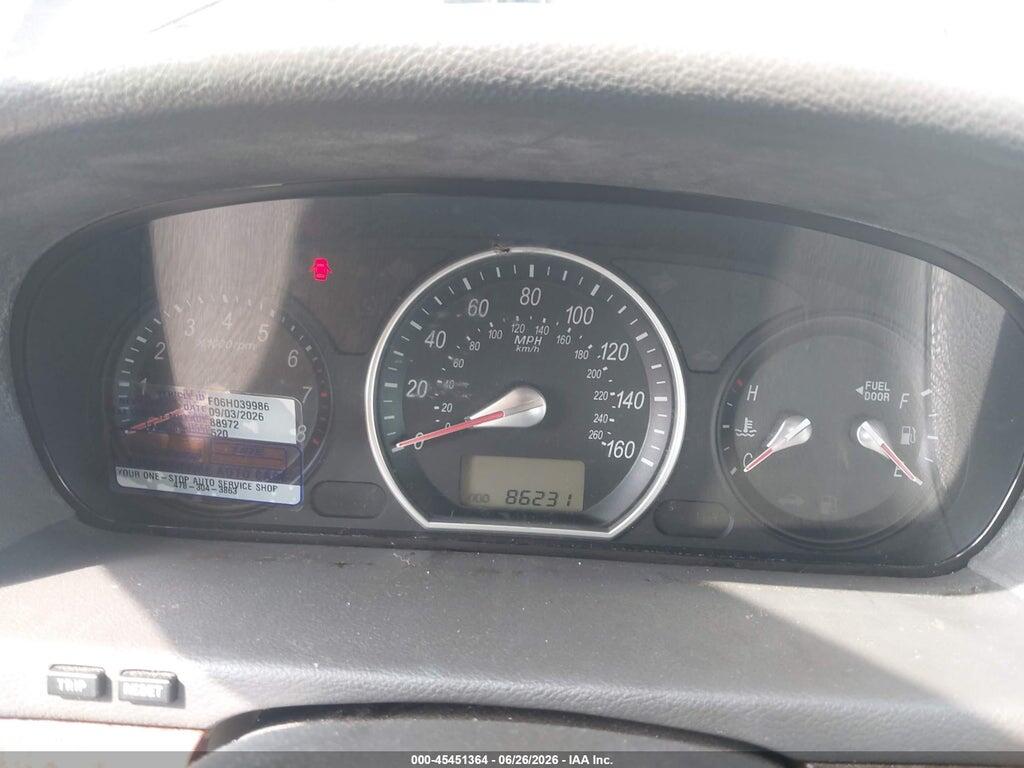 5NPEU46F06H039986 2006 HYUNDAI SONATA photo no. 7