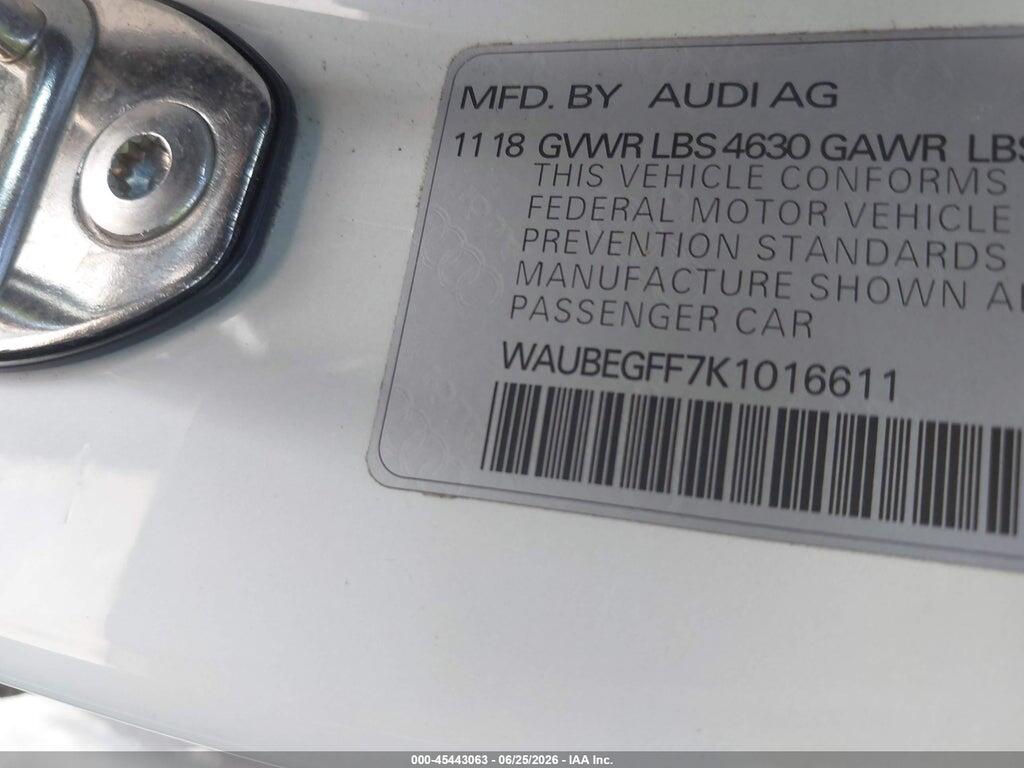WAUBEGFF7K1016611 2019 AUDI A3 photo no. 9