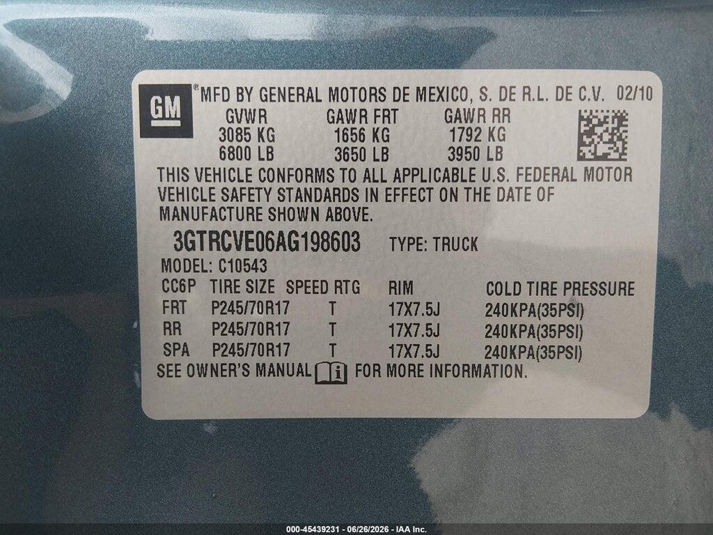 3GTRCVE06AG198603 2010 GMC SIERRA 1500 photo no. 9