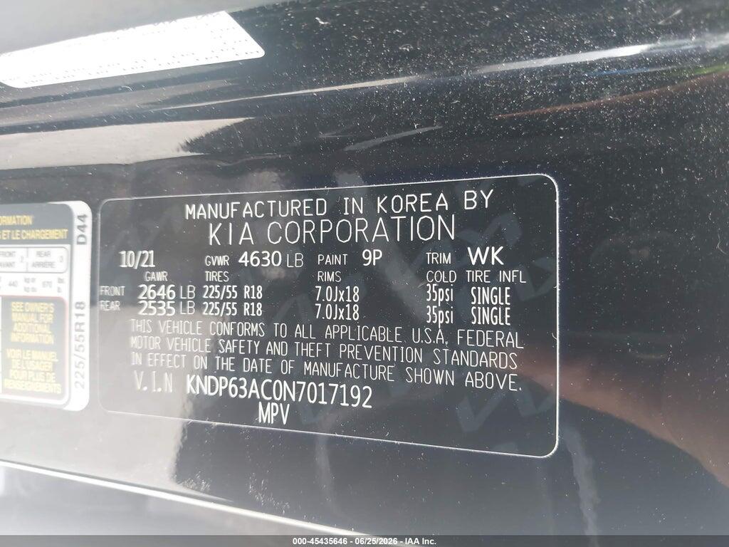 KNDP63AC0N7017192 2022 KIA SPORTAGE photo no. 9