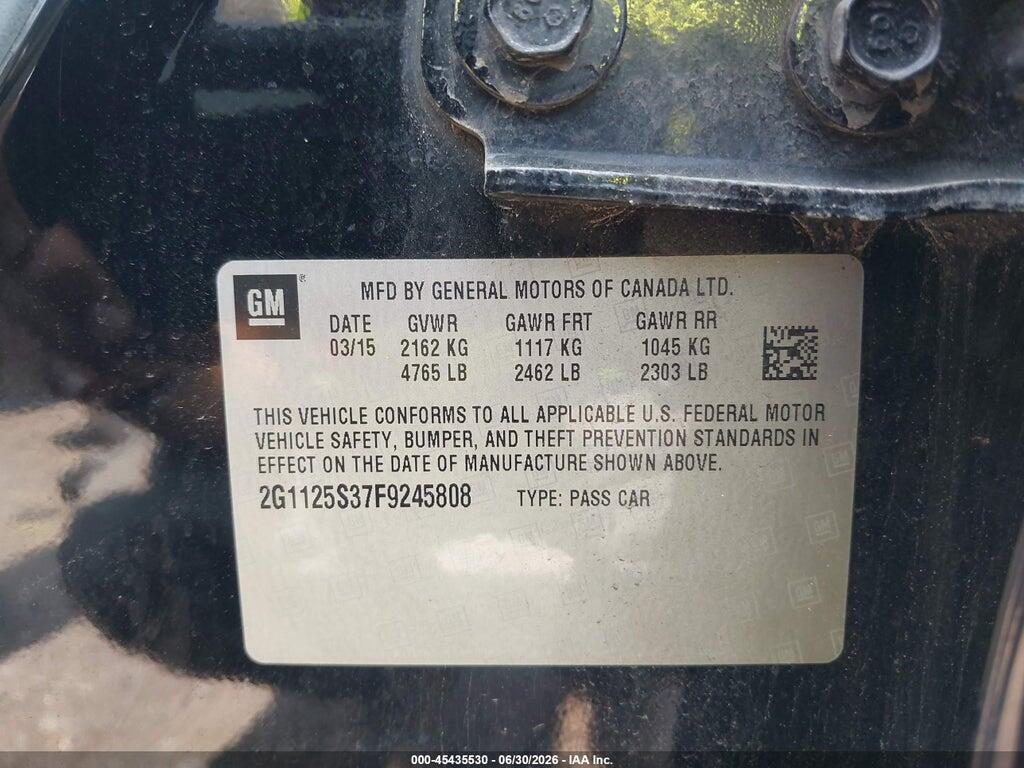 2G1125S37F9245808 2015 CHEVROLET IMPALA photo no. 9